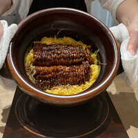御料理 ふじ田 - 穴子と錦糸卵の炊き込みご飯