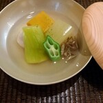 割烹 伊とう - 夏野菜の冷やし込み椀