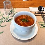 小さな洋食屋さん プティ リジエール - スープ＠野菜とトマトのスープ