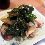 たことニラの和えもの