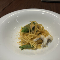 IMPASTO - ハモと万願寺とうがらし、カラスミのパスタ