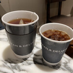 DEAN & DELUCA - ホットティーとアイスコーヒー