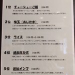 なないろ食堂 - 追加メニューランキング