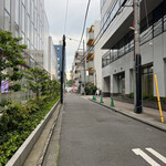 Kompei Tou - お店までは、少し裏の通りを進みます。