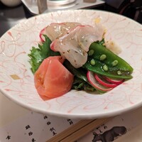 米沢牛黄木 金剛閣 すき焼き しゃぶしゃぶ 毘沙門 - 海鮮サラダ