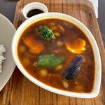 スープカレー屋 鴻 - 黒/ロースカツ/辛さ2倍 ¥1,450- (税込)