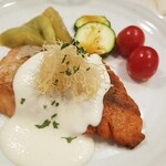 キッチン ブルー グローブ - 反対側から