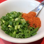 ラーメン二郎 - 待ってる間にカスタマイズ♪