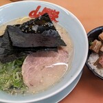 山岡家 - 塩ラーメン&コロチャーシュー丼