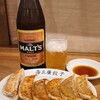 壽ゑ廣餃子 - お料理①焼き餃子(黒・大蒜入)(税込420円)
お酒①サントリーモルツ(瓶ビール、サントリービール)(税込590円)