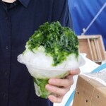 お茶のかねまつ 角打ち茶屋 - いわた抹茶金時白玉　　700円