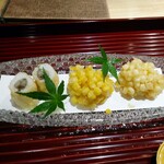 新町あだち - トウモロコシと鱧