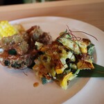 さじこよみ - 枝豆とズッキーニのチヂミ風