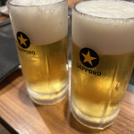 いっつぁん - 生ビールで乾杯❗️