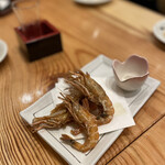 酒膳 和魭 - 猛者海老の唐揚げ