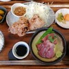 Yuzuki - 唐揚げと刺身盛り合わせ定食♪