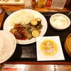 Taishuushokudou Teishoku No Marudai - 肉詰めピーマンと夏野菜炒め定食(納豆サービス)ご飯大盛