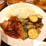 Taishuushokudou Teishoku No Marudai - 肉詰めピーマンと夏野菜炒め