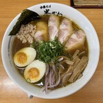 Chuukasoba Hanzawa - 限定 ズワイ蟹と平目炊きラーメン（醤油）
