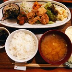 リトルスターレストラン - トリカラちょこもり定食(タルタルソース付き)