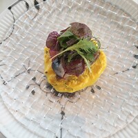 アロマフレスカ 名古屋 - シチリア風イワシのベッカフィーコ、サフランとウイキョウのクレーマ