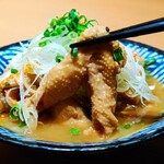 個室居酒屋 鶏の吉助 - 鶏皮味噌煮込み