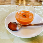 ビストロ ル・シュマン - 【スープ】・富良野産夏野菜のガスパッチョスープ