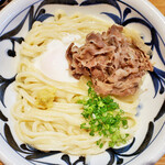 Sanukiudommiyanoya - 肉玉ぶっかけ熱１．５盛り
