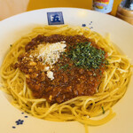 洋麺屋 五右衛門 - 料理写真:ミートソース（大盛り）