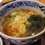 ファミリーレストラン こめや - 玉子カツ丼セットのミニラーメン