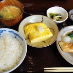 旬菜織部 - 2012.8紅鮭塩焼定食に出汁巻き追加