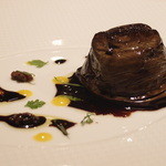 レストラン アラジン - Aug, 2013 茄子とサーディンのシャルロット作り、ルイユと香草、バルサミコ酢ソース