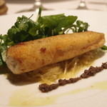 レストラン アラジン - Aug, 2013 鮎のムニエル、肝とタプナードソース