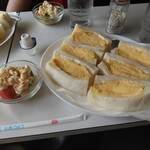 城亜 - 念願のたまごサンド650円。コスパ最高。