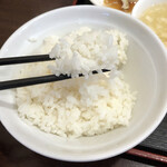 中華料理福禄 - 好きな炊き加減のお米でした