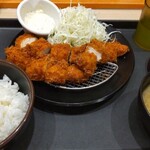 Matsunoya - 増量のささみかつ定食