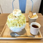 神宮 氷 - ピスタチオ＆マスカルポーネクリーム かき氷
