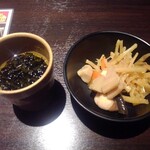 炭火居酒屋 炎 - つくねスープと総菜