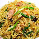 Vegetable Yakisoba (stir-fried noodles) set meal