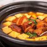 Braised pork and tofu set meal
