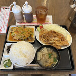 わ楽 - ダブル定食　1,500円税込　R5.7.11