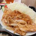 わ楽 - 豚の生姜焼き