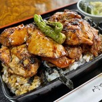 おが和 - 焼鳥重 肉増し ご飯大盛り