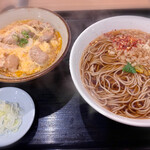 江戸そば 孫吉 - 親子丼セット 820円