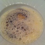 OGINO organic Restaurant - イワシとじゃがいものクレープ ベーコンのカプチーノ仕立て