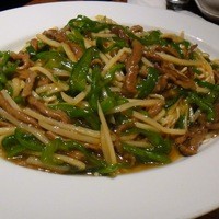 中国料理 青冥 堂島本店 - 2012.1青椒肉絲焼きそばの大盛