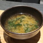 タンとハラミ MEAT BANK.jp - 味噌汁