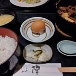 Shabu Shabu Sukiyaki Shabujin Sakai Suji Hommachi - 牛すき焼き定食900円税込み