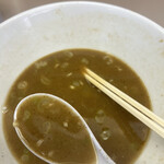 庵悟 - お冷を飲み干し、レンゲ一杯分のぷーすーを飲んでご馳走さま！