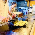 白樺 - 目の前で調理